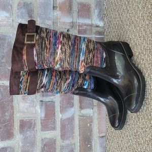 Nomad Chopper Rubber and Knit Rainboots